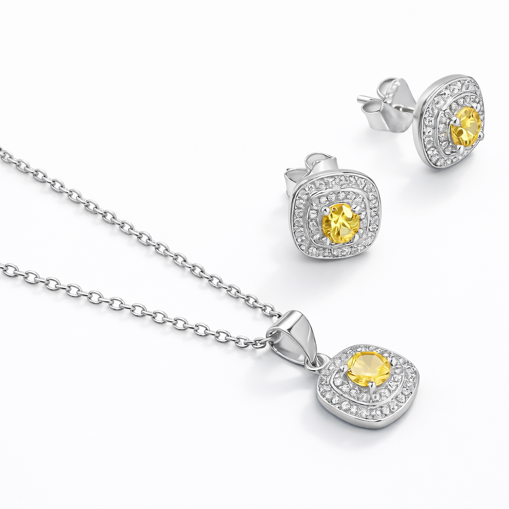 Conjunto Fancy em Prata 925