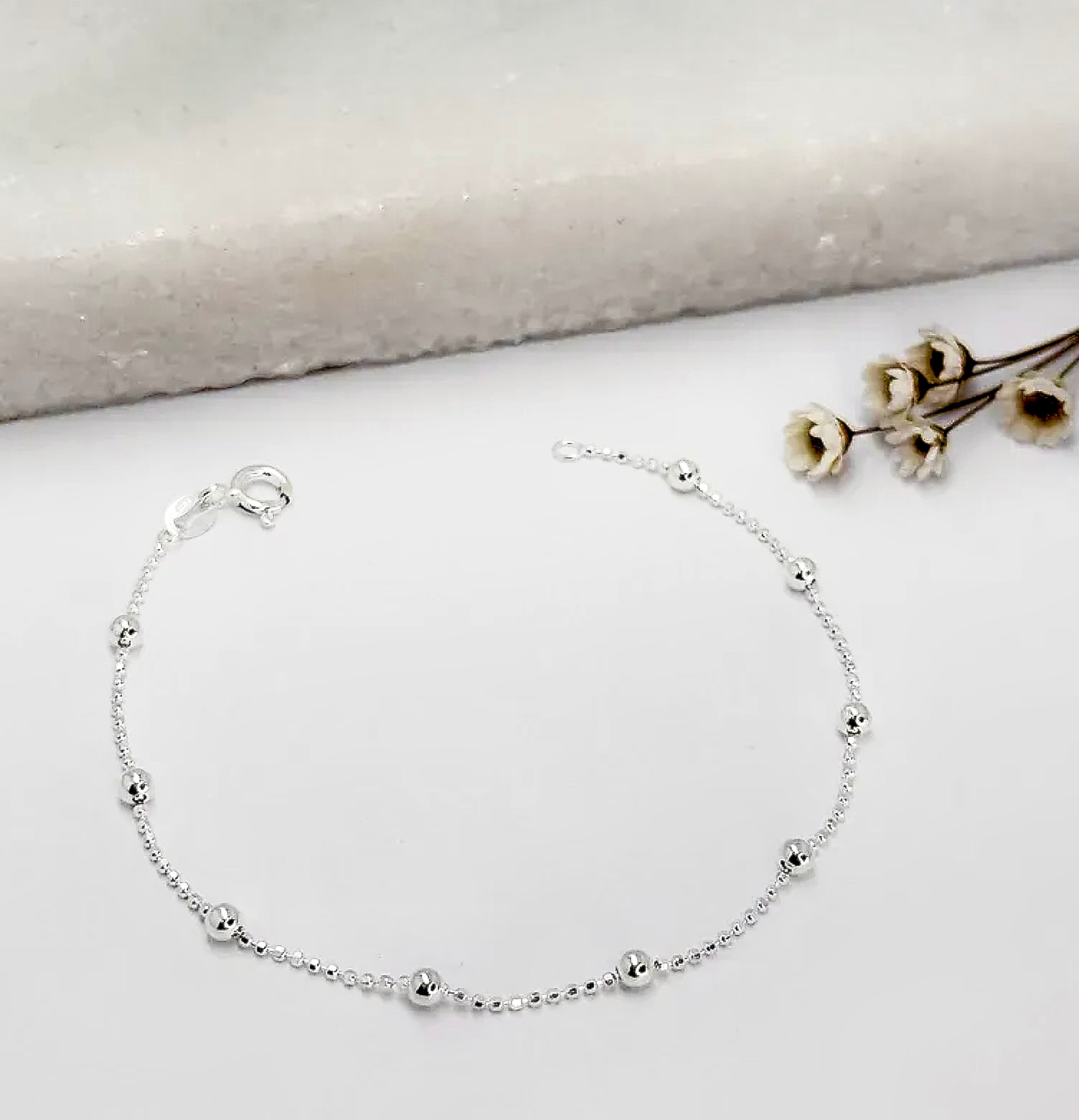 Pulseira Flora em Prata 925