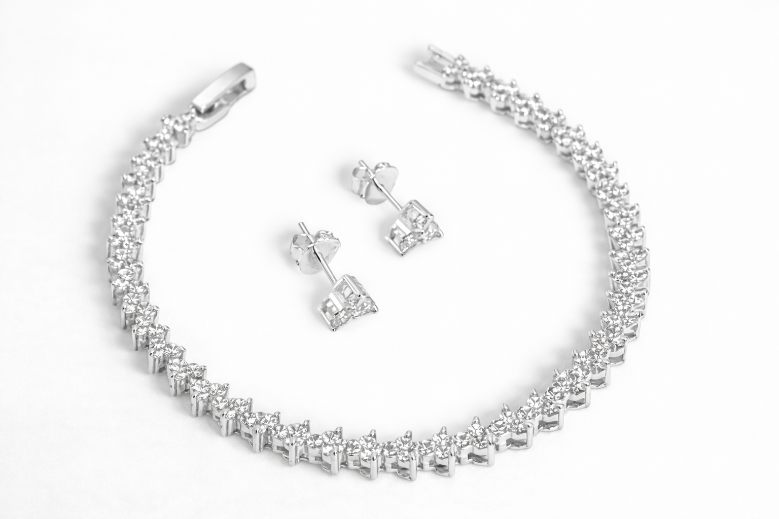 Conjunto Tifanny em Prata 925