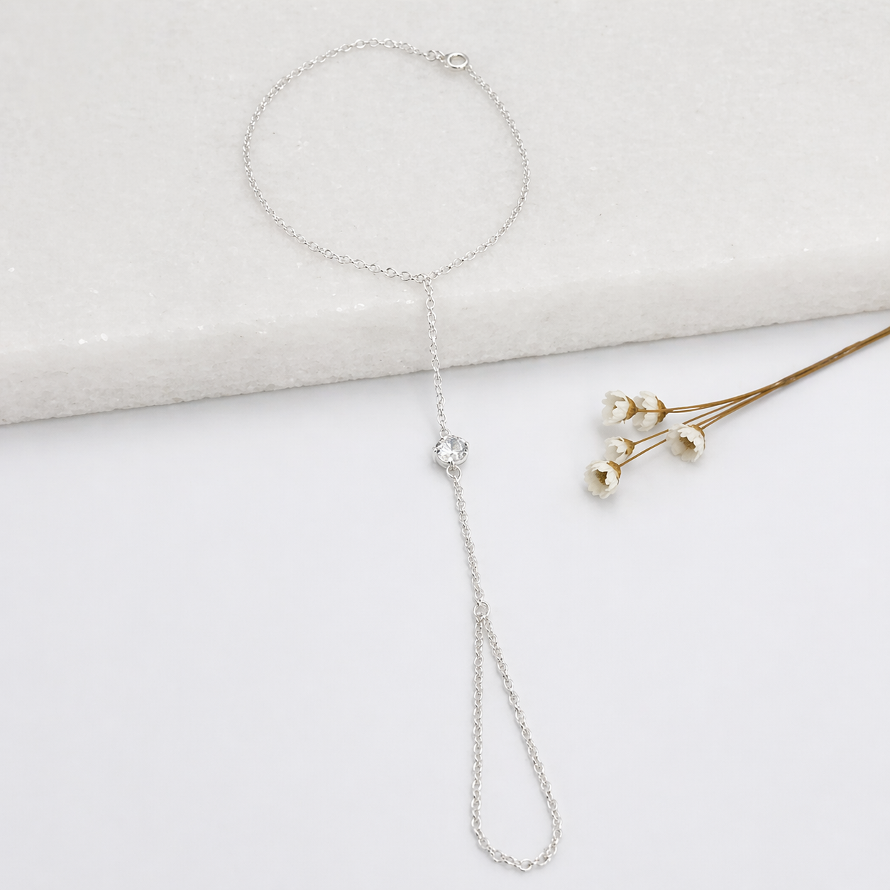 Pulseira Handchain Amara em Prata 925