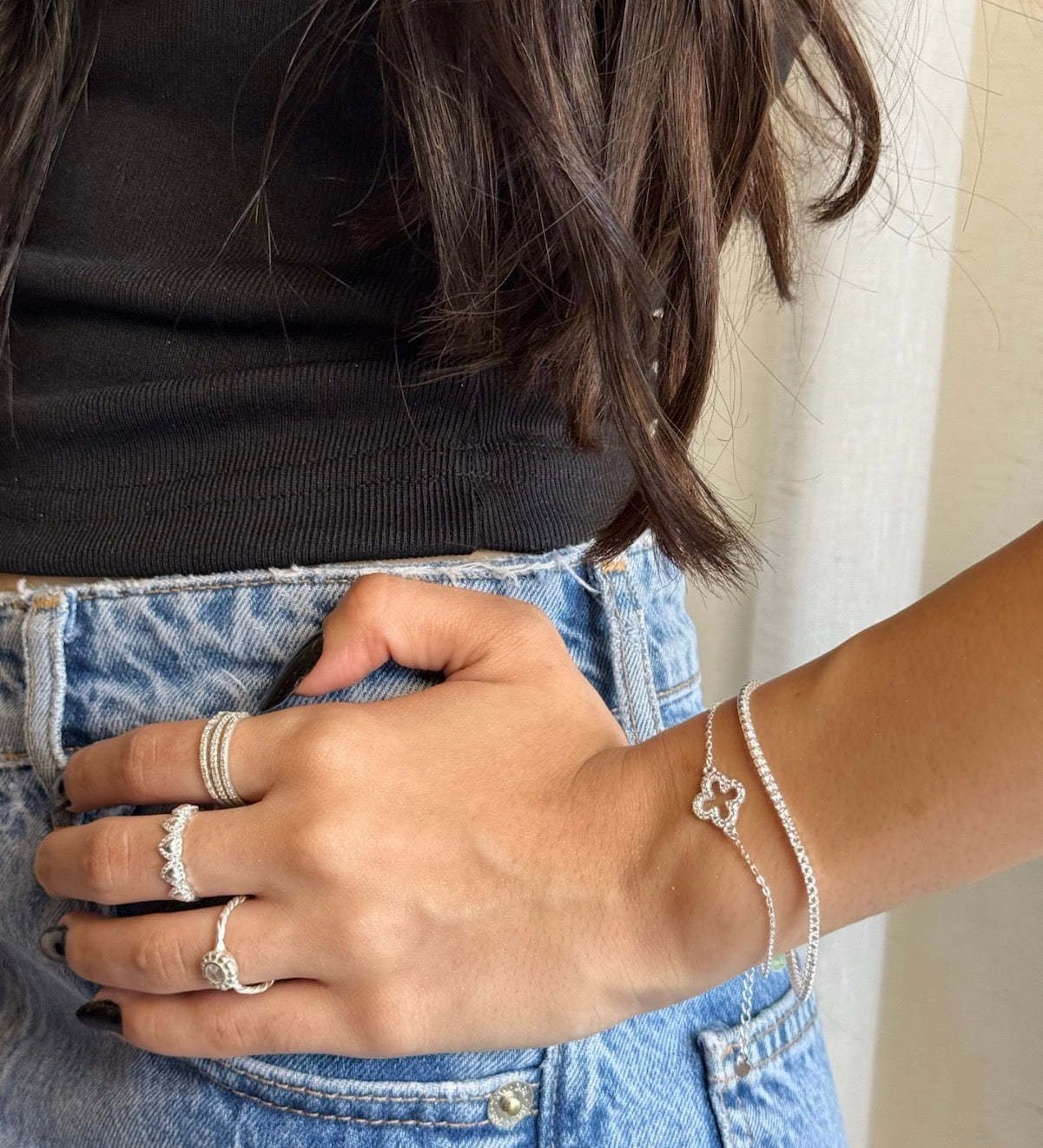 Pulseira Riviera em Prata 925