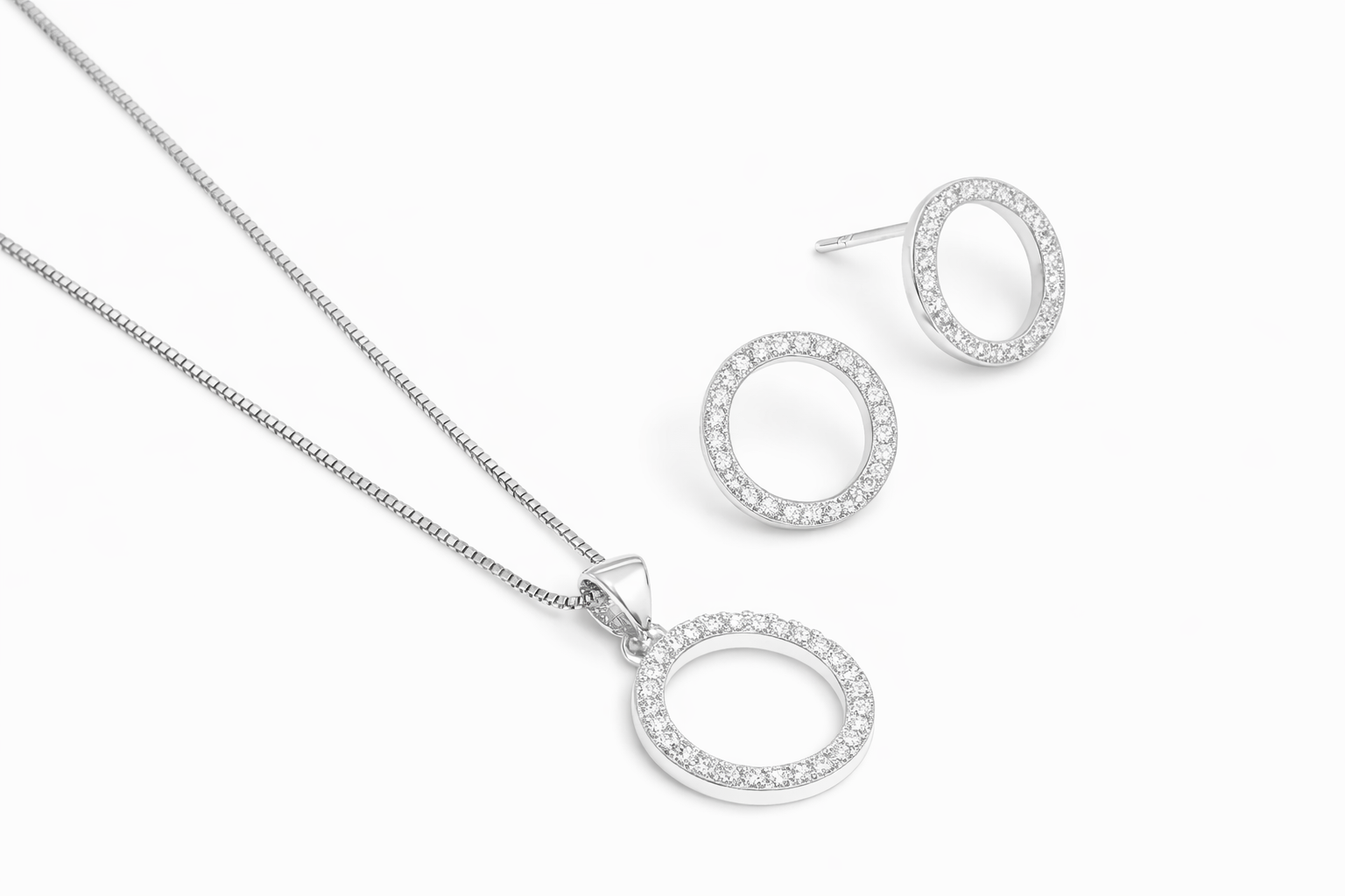Conjunto Ju em Prata 925